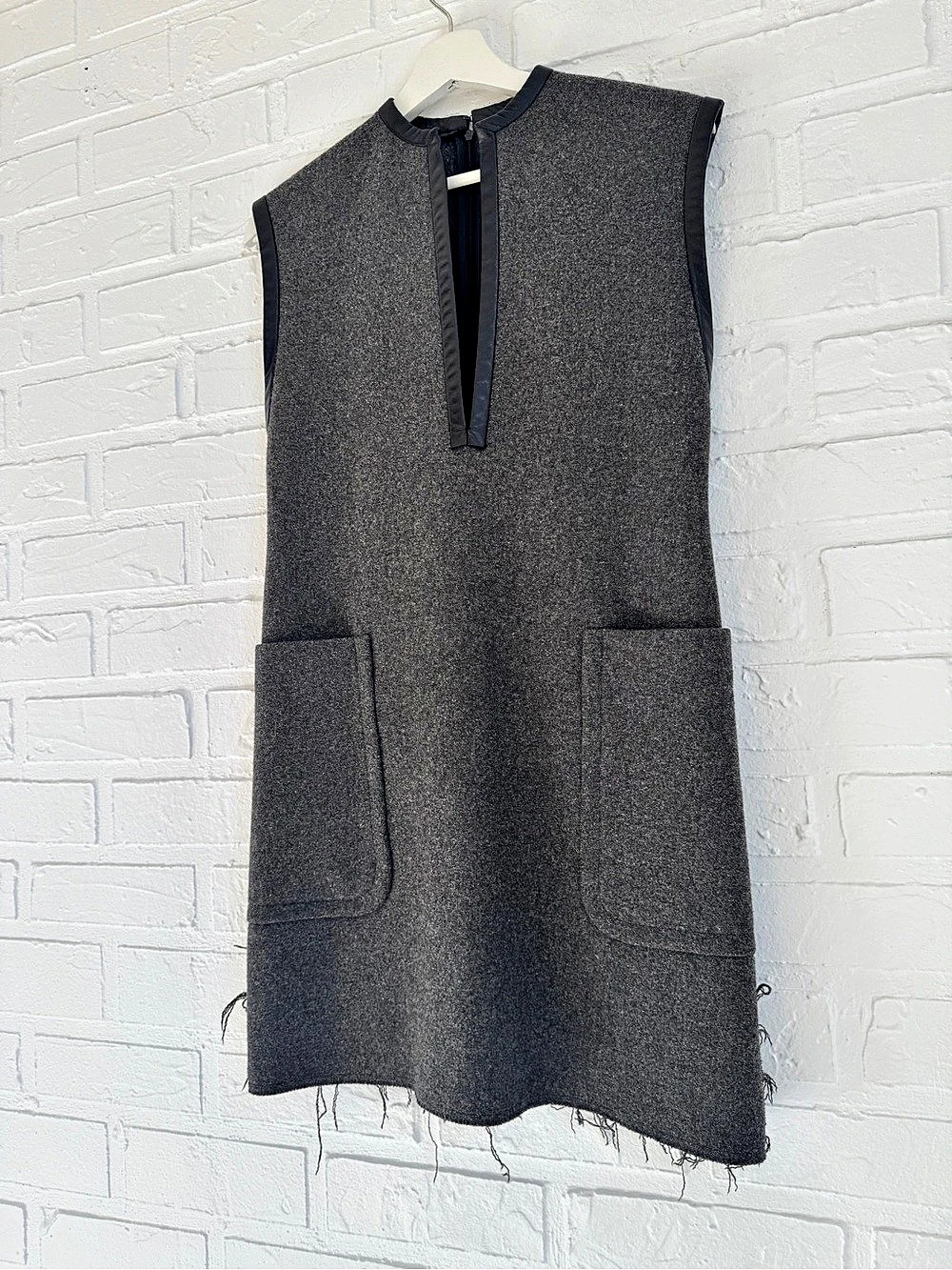 Celine Depose Wool Mini Dress Size 34 - Picture 6 of 6